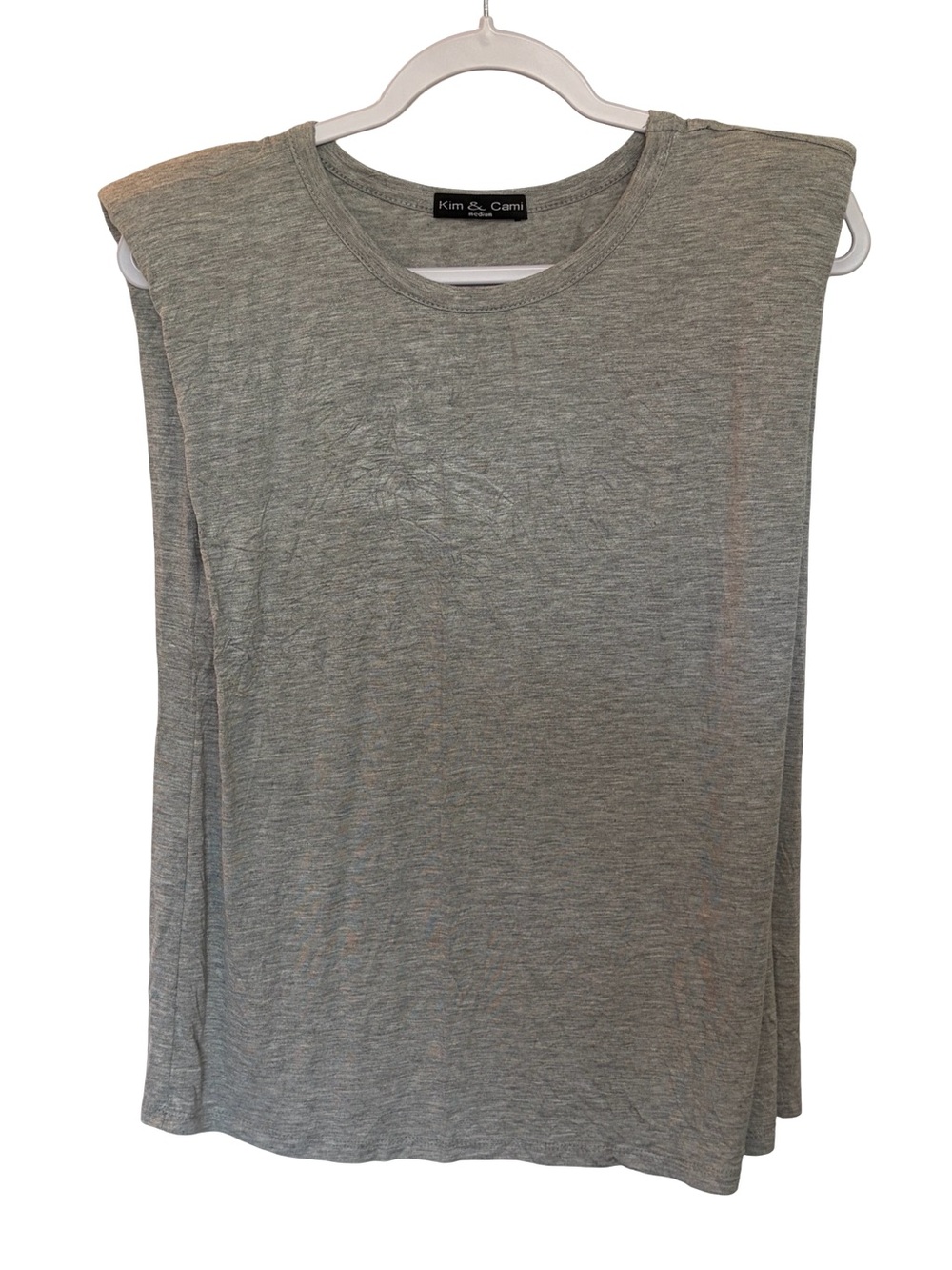 3/$15 EUC Kim & Cami Heather Gray Sleeveless Muscle Tank Medium